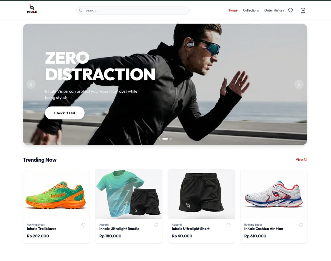 INHALE STORE project preview